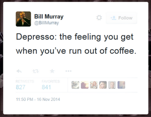coffee addiction meditation murray tweet