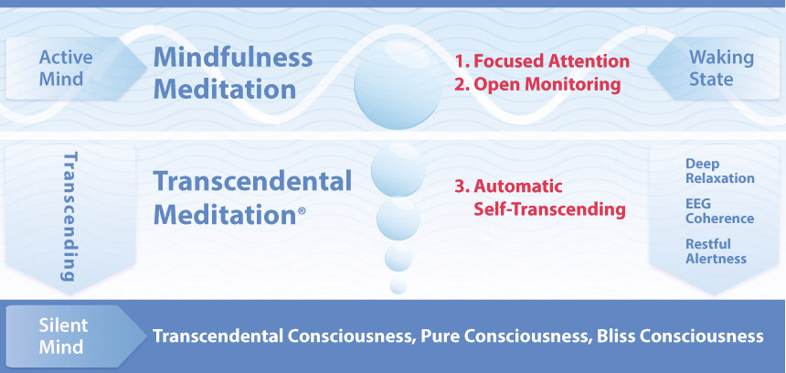 transcendental meditation vs. mindfulness